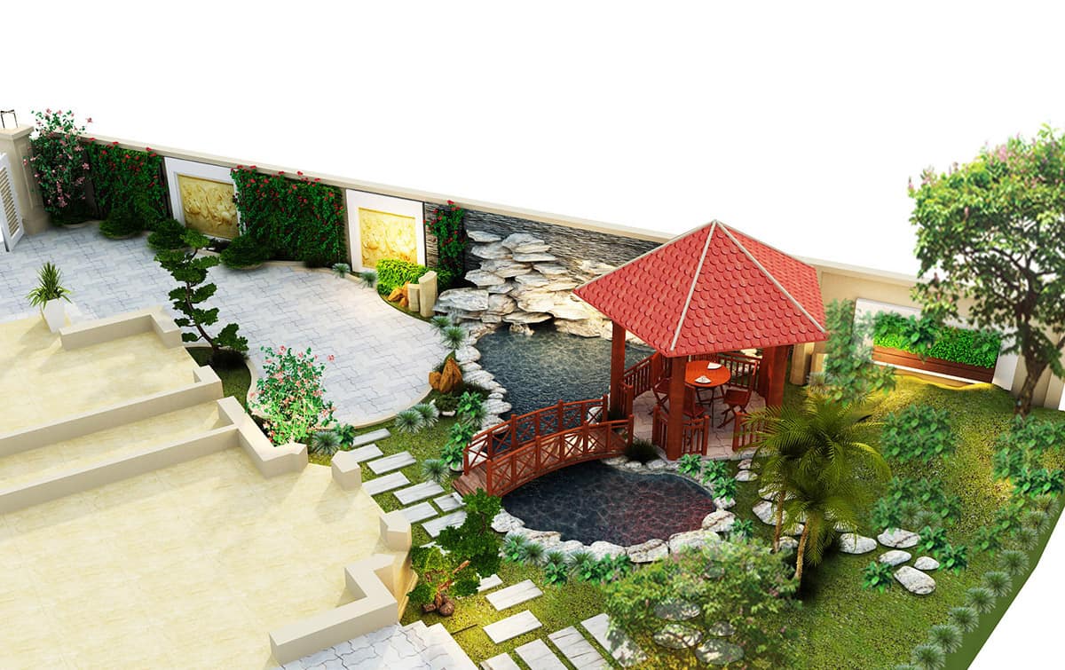 Thiết kế thi công hồ cá koi