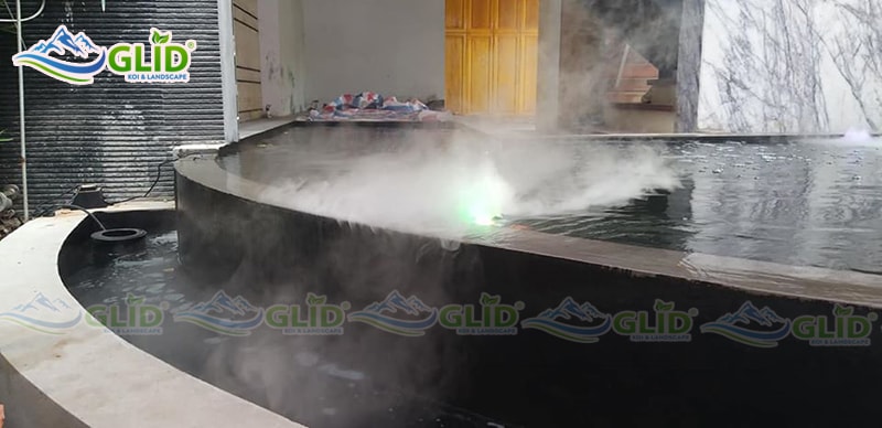 thiết kế thi công hồ cá koi ciputra 