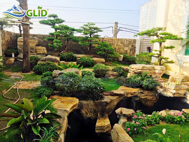 thiết kế thi công hồ cá koi Quảng ninh