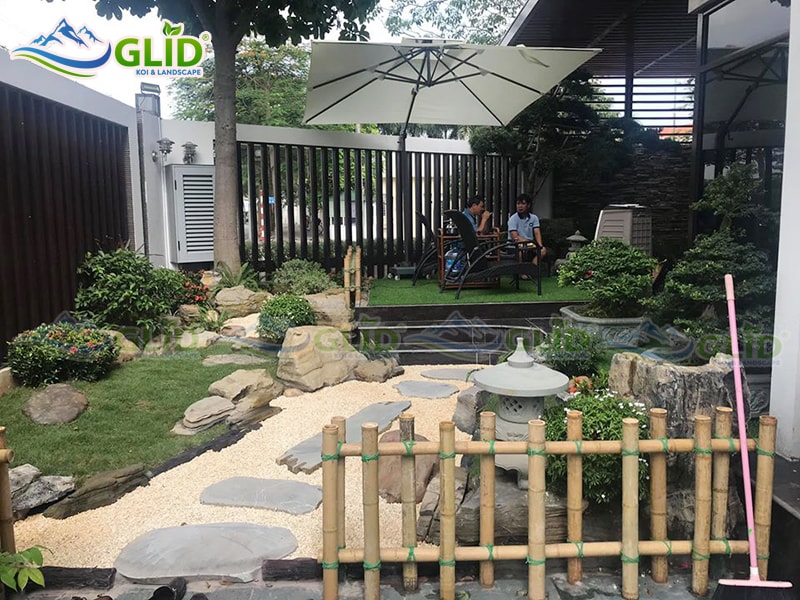 thiết kế thi công hồ cá koi KĐT green stars