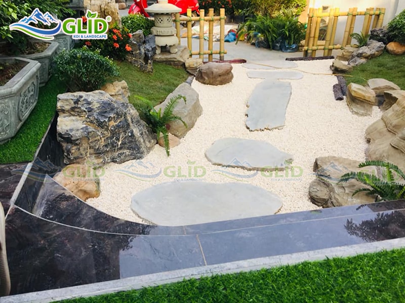 thiết kế thi công hồ cá koi KĐT green stars