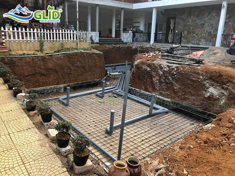 thiết kế thi công hồ cá koi Hà Tĩnh