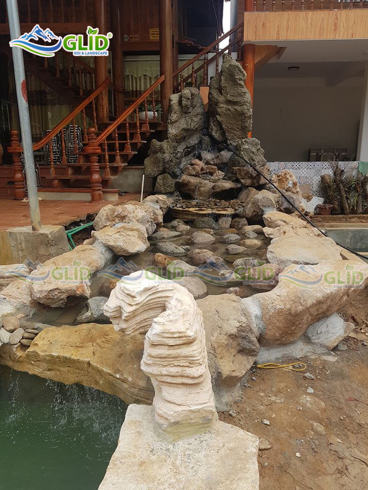 thiết kế thi công hồ cá koi Hà Tĩnh
