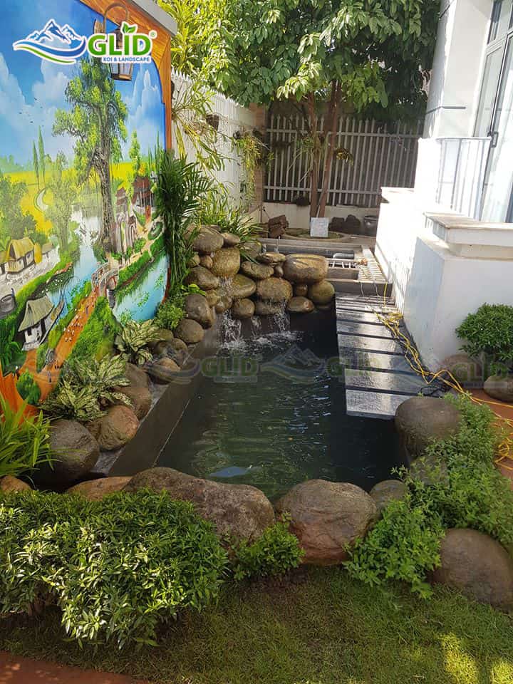 thiết kế thi công hồ cá koi Lai Châu