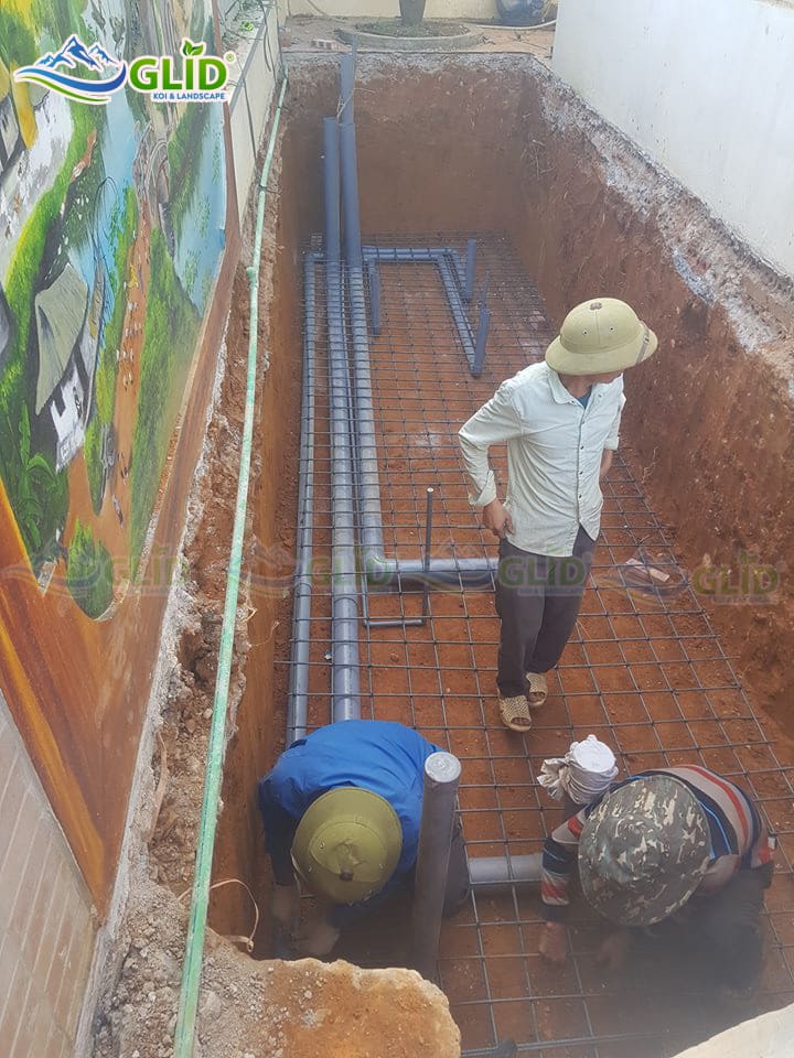thiết kế thi công hồ cá koi Lai Châu