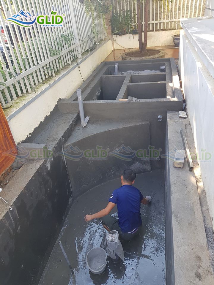 thiết kế thi công hồ cá koi Lai Châu