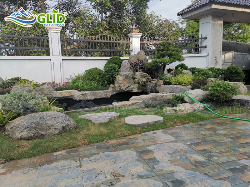 thiết kế thi công hồ cá koi như quỳnh, hưng yên