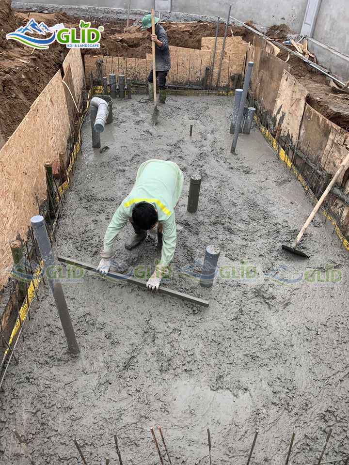 hướng dẫn chống thấm hồ cá koi