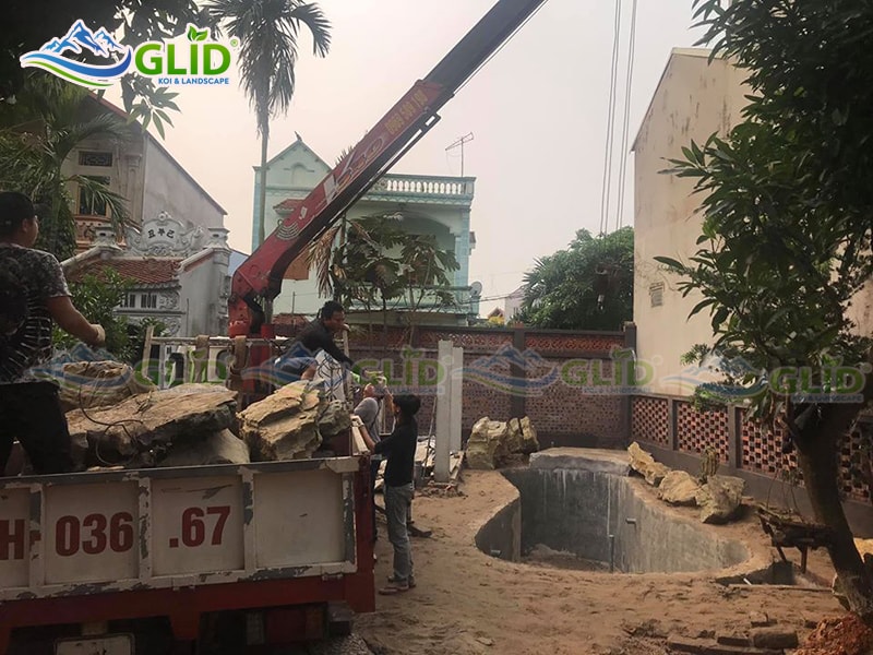 thiết kế thi công hồ cá koi phú thọ