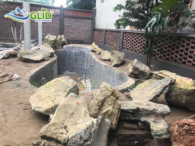 thiết kế thi công hồ cá koi phú thọ