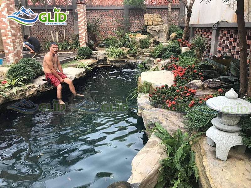 thiết kế thi công hồ cá koi phú thọ