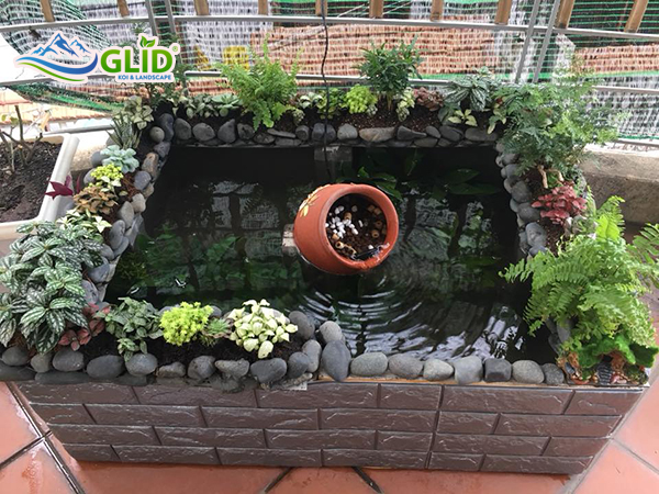 làm hồ koi bằng thùng xốp