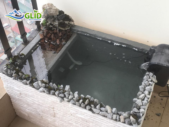 làm hồ koi bằng thùng xốp