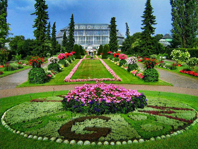 thiết kế sân vườn Châu Âu