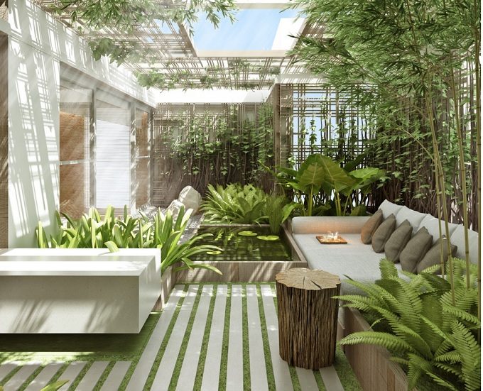 Xu hướng thiết kế sân vườn biệt thự