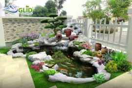 Gợi Ý Thiết Kế Thi Công Hồ Cá Koi Hông Nhà Đẹp Cho Biệt Thự