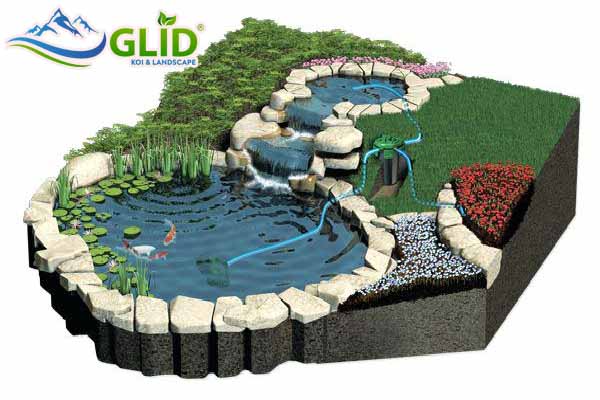 Thiết kế vẽ hồ Koi 3d giá tốt