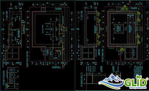 Thiết kế vẽ hồ Koi 3d giá tốt