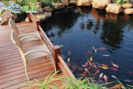 Bỏ túi cách thi công hồ cá koi trên mái
