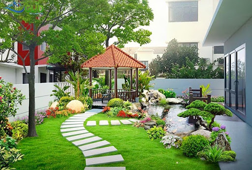 Tổng hợp những mẫu thiết kế sân vườn 50m2 thu hút 