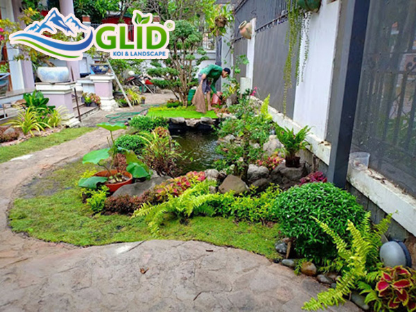 Mẫu tiểu cảnh sân vườn