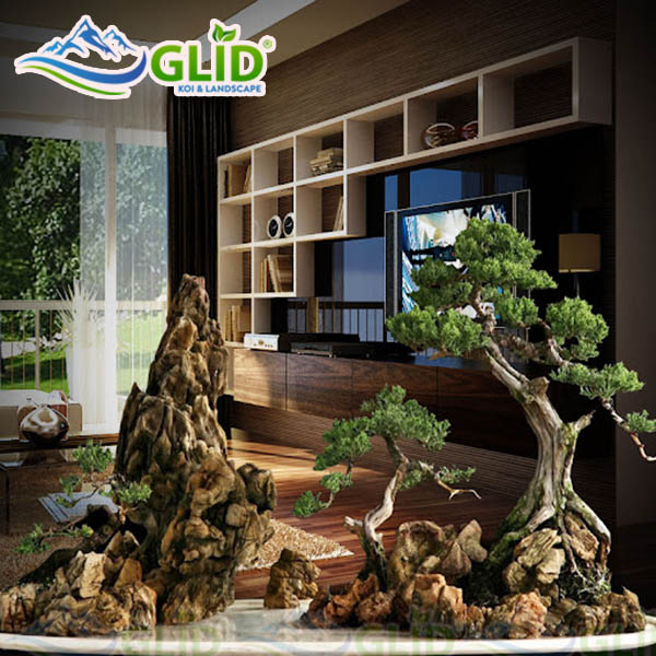 Hòn non bộ tiểu cảnh đẹp và sang trọng 