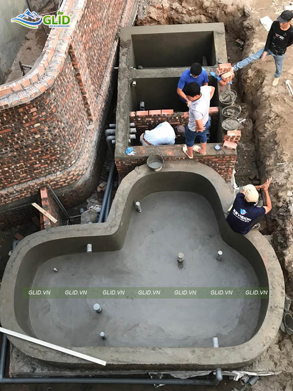 Thiết Kế Thi Công Hồ Cá Koi Bắc Giang