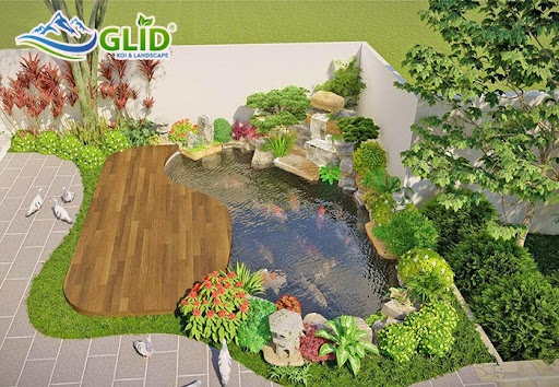 mẫu hồ cá koi mini ngoài trời đẹp nhất