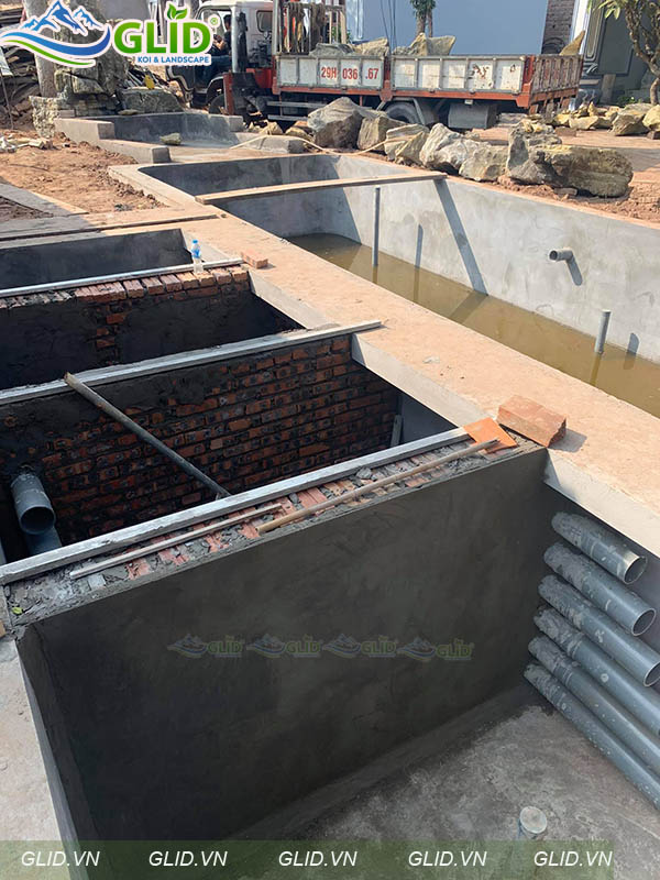 Thiết Kế hồ cá Koi Tuyên Quang