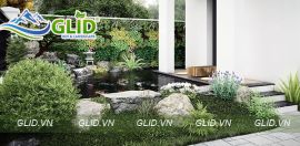 Thi công hồ cá koi Vinhome Ocean Park Gia Lâm