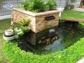 Thiết kế thi công sân vườn có hồ cá koi đẹp 