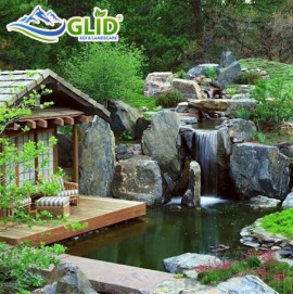 Tiểu cảnh thác nước - Ý tưởng thiết kế tiểu cảnh thác nước sân vườn 