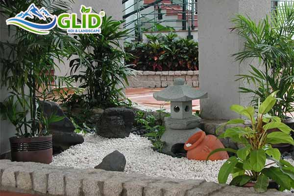Tiểu cảnh sân vườn mini
